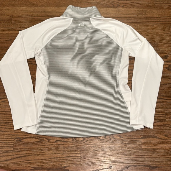 Cutter & Buck Forge Tonal Stripe Half Zip size small white - Picture 5 of 7